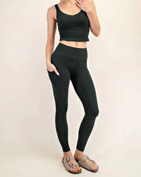 RAE MODE Butter Basic Legging With Pockets in black - women's pants