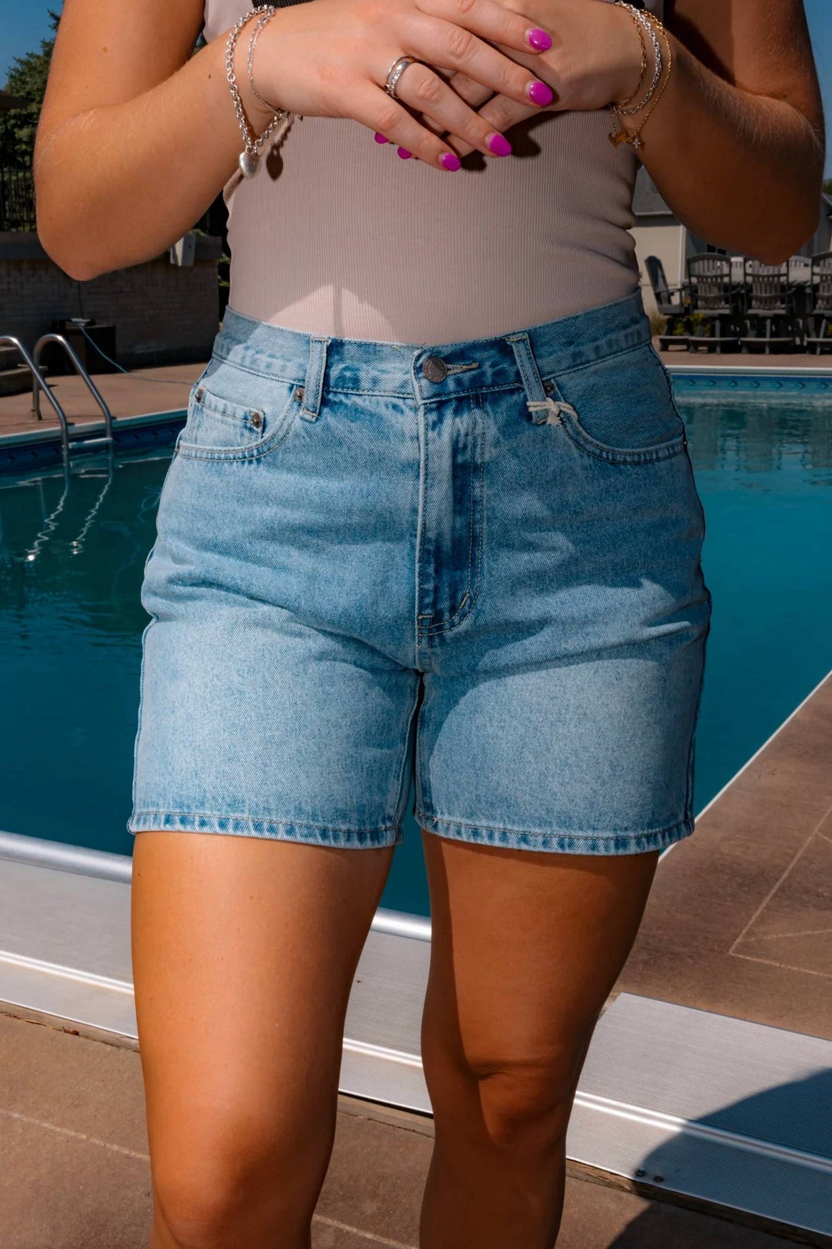 By Together - Miles On It Denim Short