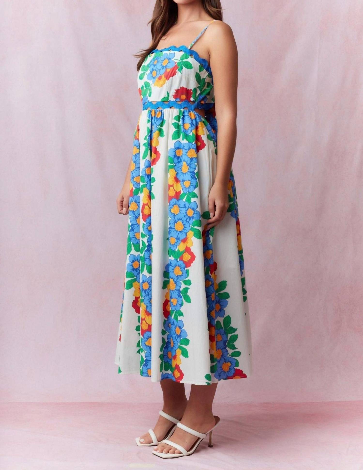 Peach Love - Hadley Floral Maxi Dress
