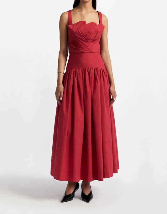 Lela Rose - Draped Tulip Tank Top