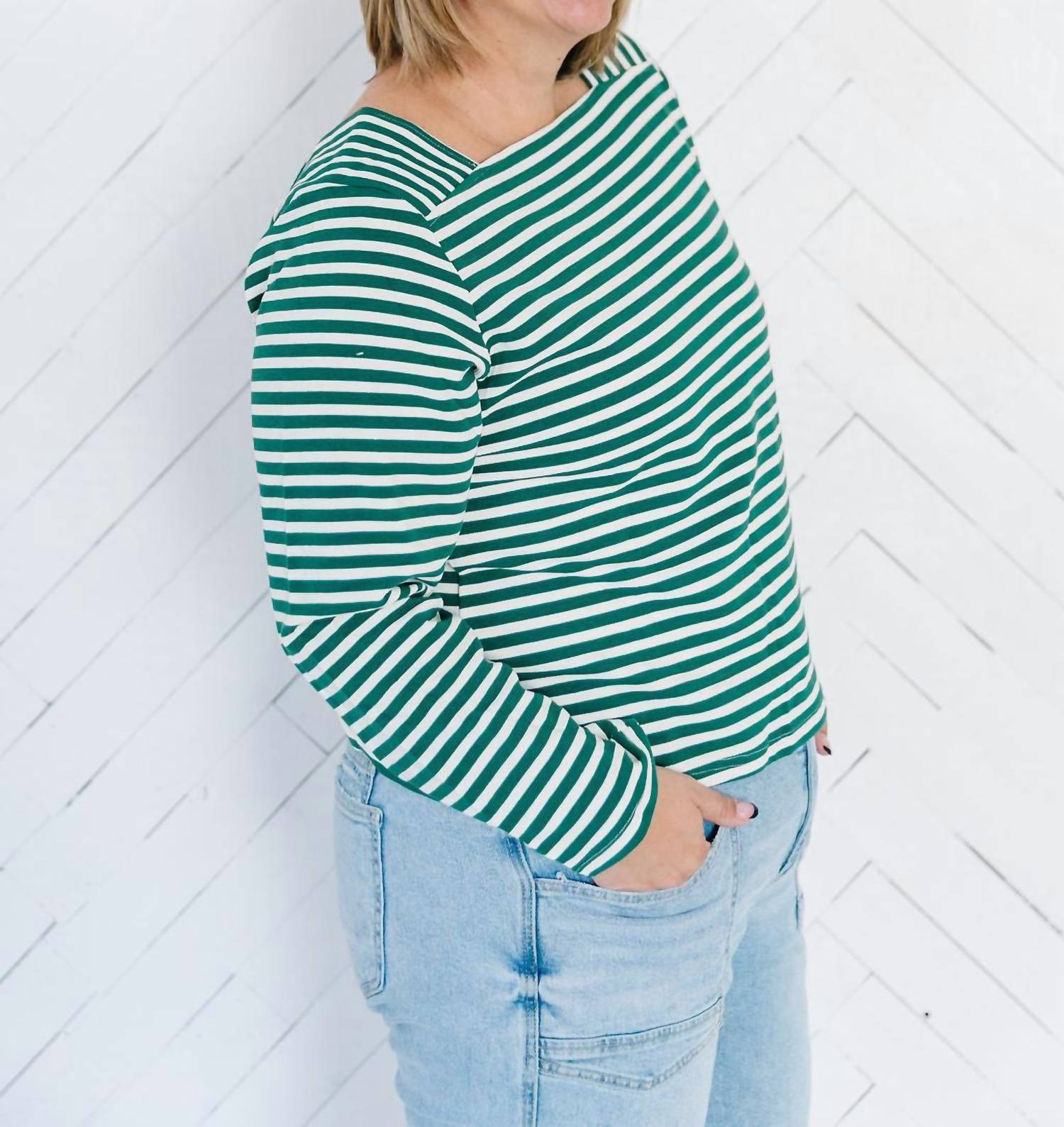 Polagram - Paris Stripe Top
