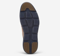 JOHNSTON & MURPHY Men's Larkin Wingtip Oxfords in tan italian calfskin - men's shoe - alternate view