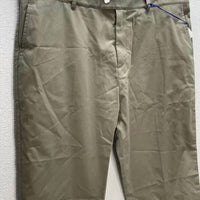 Burberry Men's Straights Leg Cotton Pants in moss green - men's pants - detail view