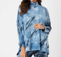 French Kyss - Marble Wash Poncho Top
