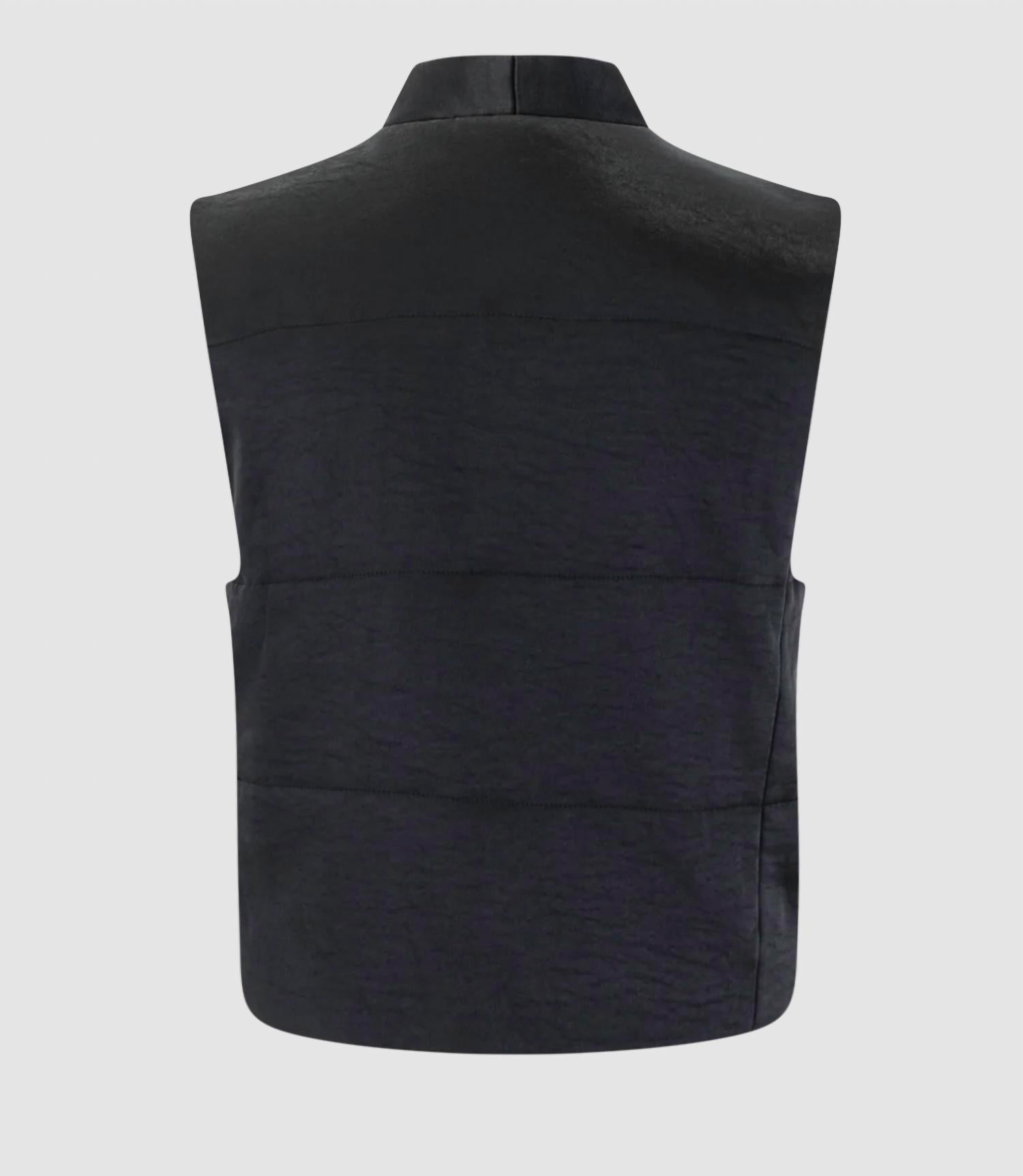 Lilla P - Quilted Satin Vest