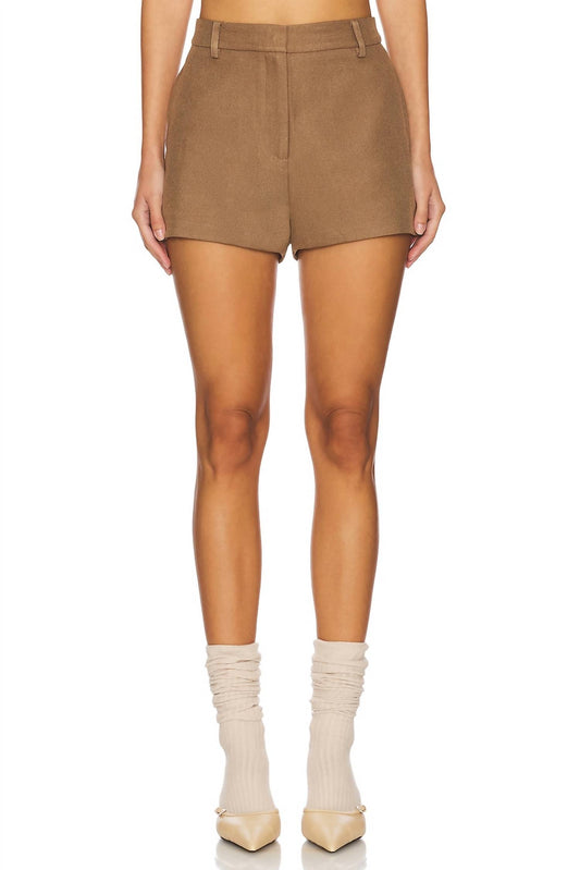 Astr - Move Over Pleated High Waist Shorts