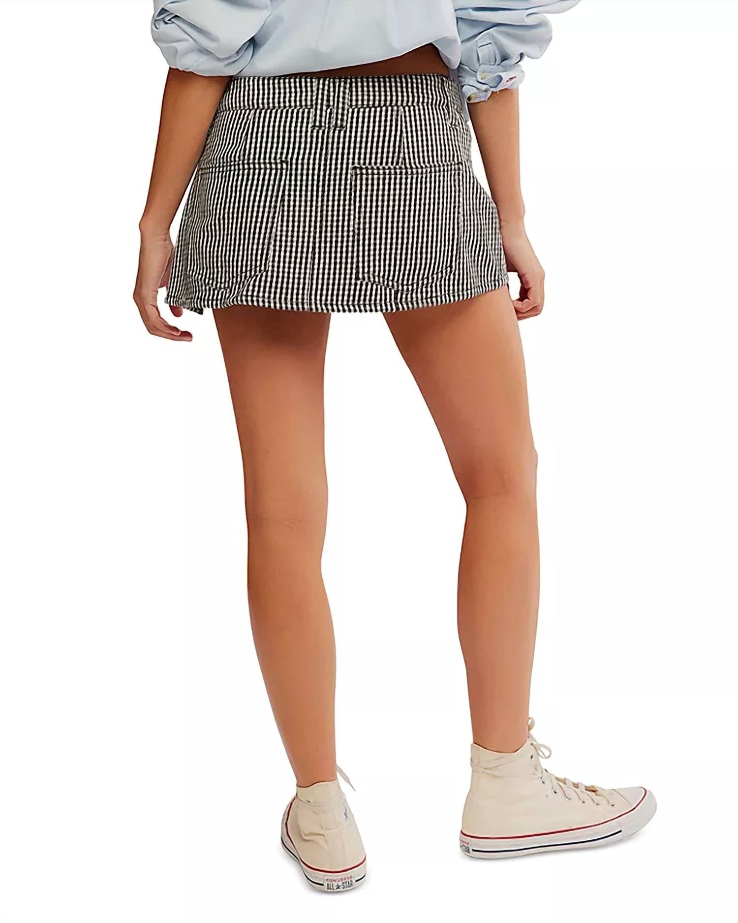 Free People - Georgie Gingham Skort