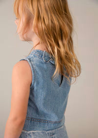 Mayoral - Sleeveless Denim Top