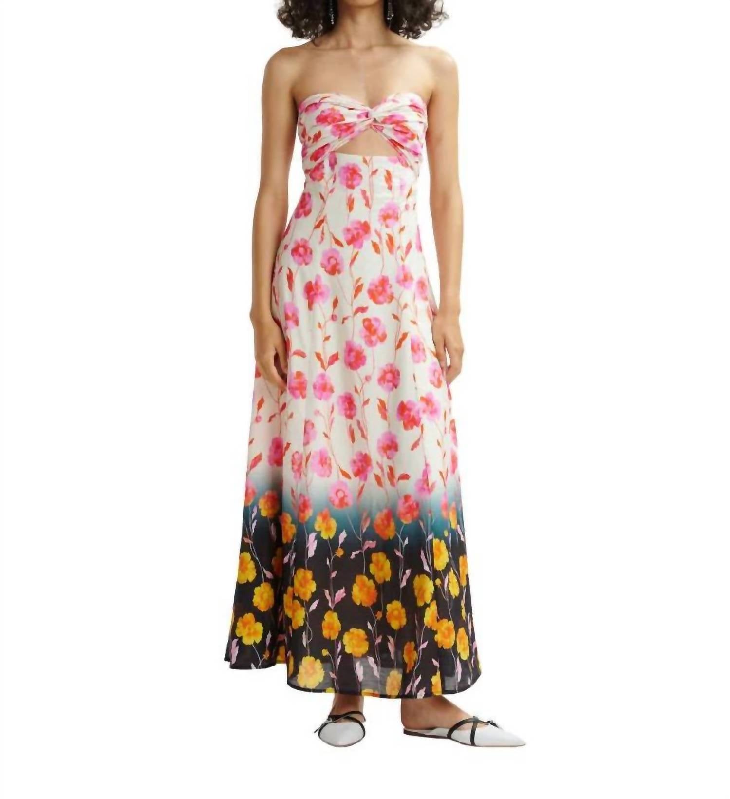 ESSENTIEL ANTWERP Heorgia Strapless Midi Dress in fairy tale - women's dress