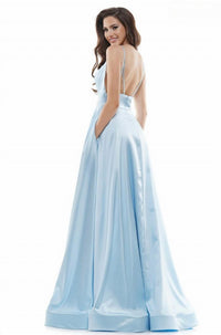 Colors Dress - A Line Satin Gown