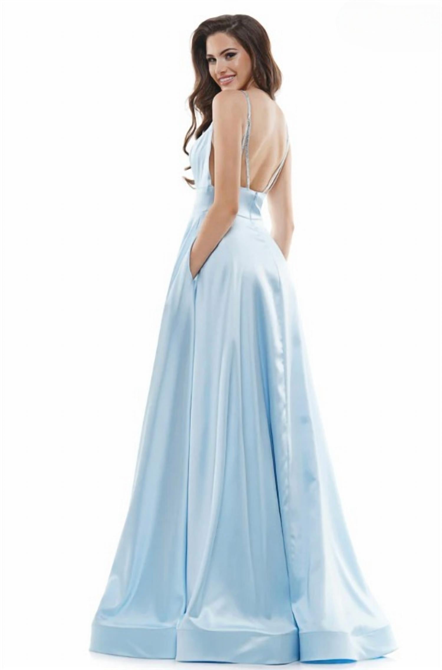 Colors Dress - A Line Satin Gown