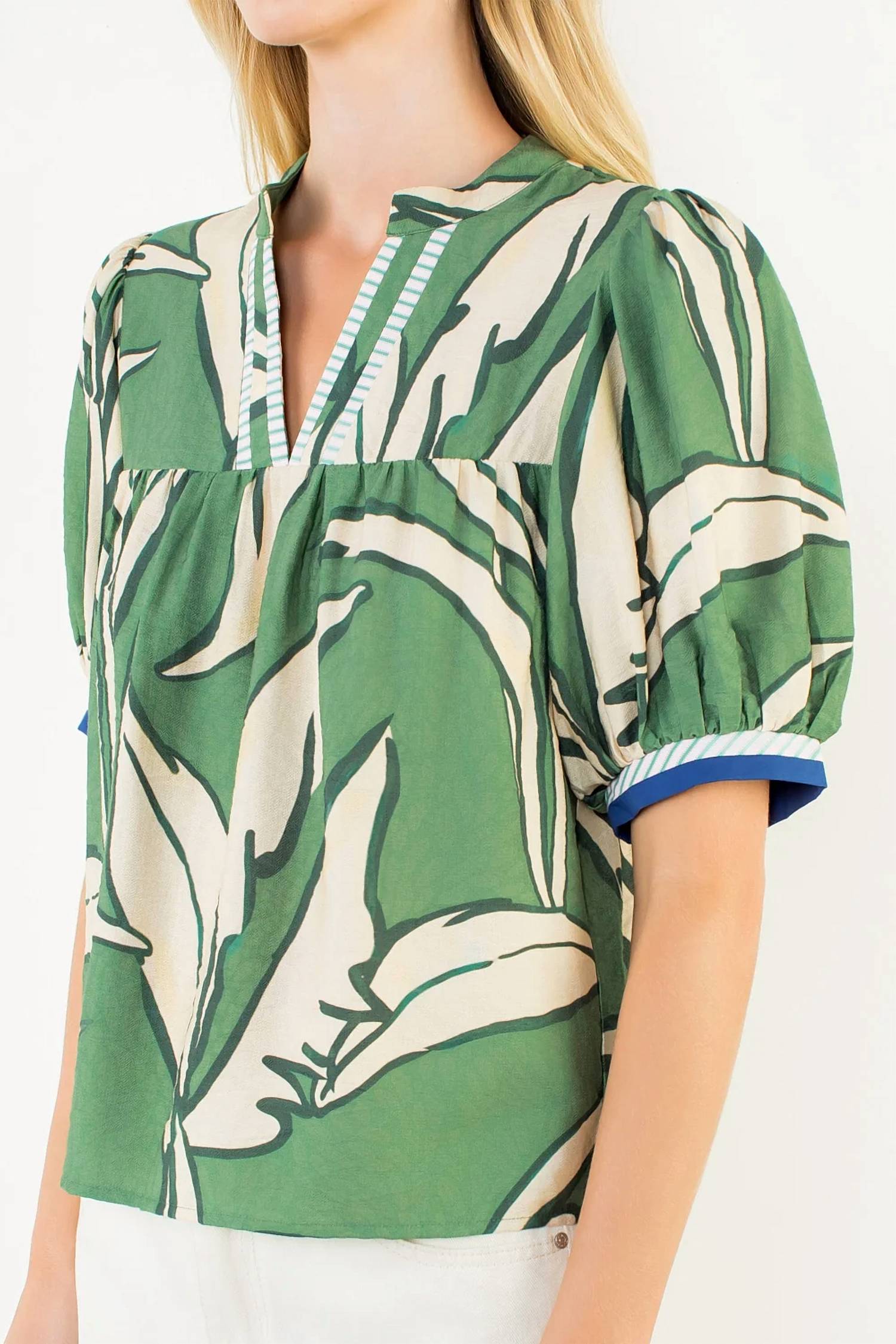 Thml - Carolina Geometric Print Top