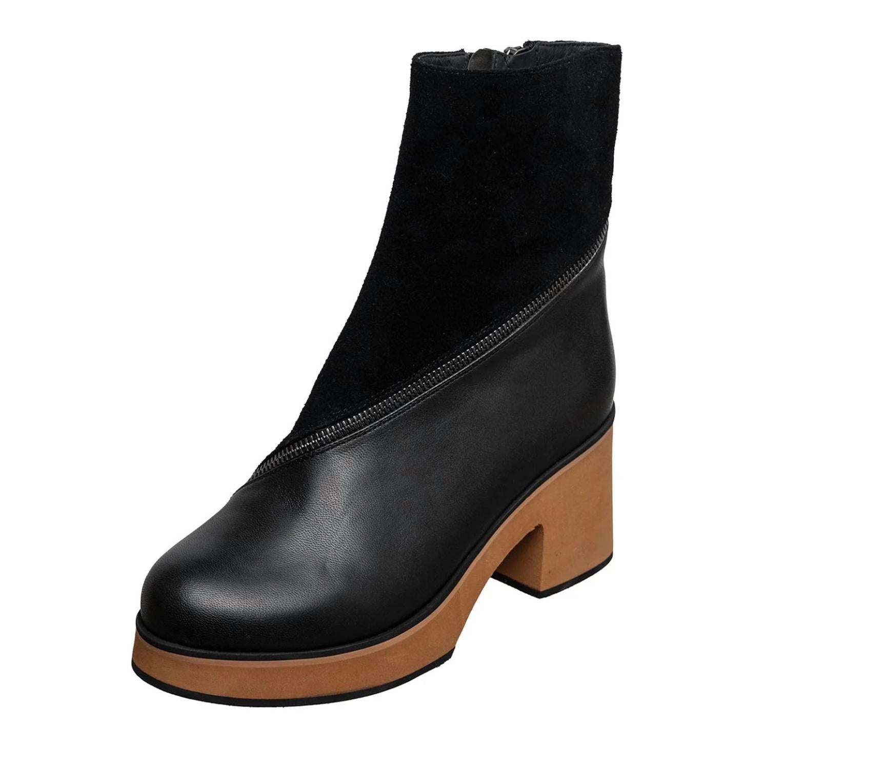 Antelope Women's Illeana Leather Boots in black - women's shoe