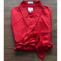 Viyella - Belted Waist Robe With Piping
