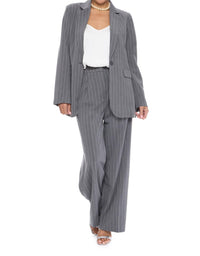 DELUC Ilex Blazer in grey melange - women's jacket