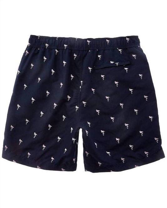 Onia - Men's Charles Micro Flamingo Embroidery Swim Trunk