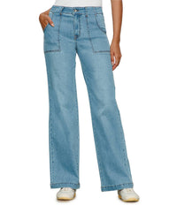 Sanctuary Standard Rise Wide Leg jean in keep up - women's jeans
