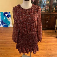 Dress Forum - Floral Ruffled Hem Smocked Mini Dress