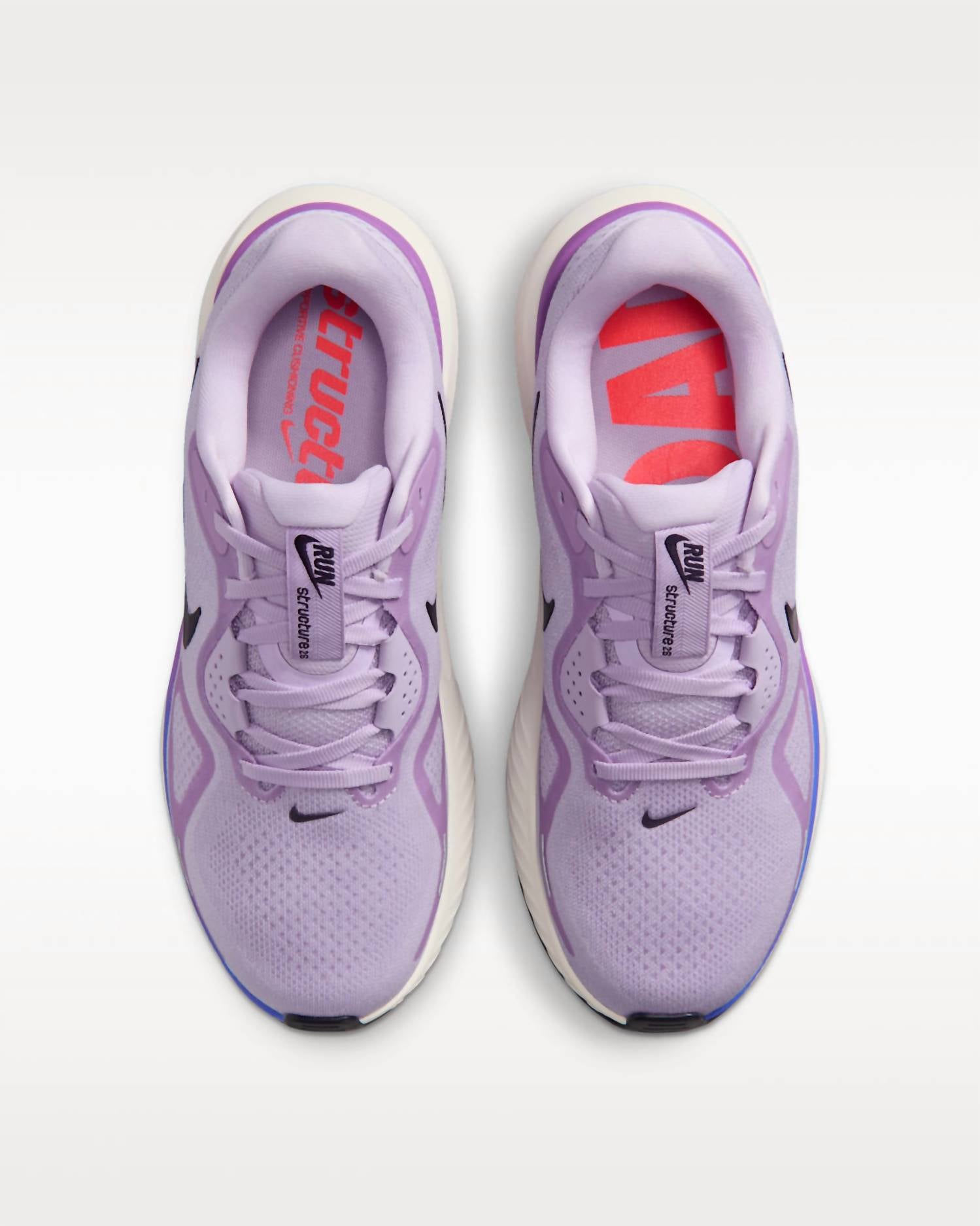 NIKE Women's Structure 26 Road Running Shoes in violet mist bright violet sapphire cave purple - women's shoe - view 5