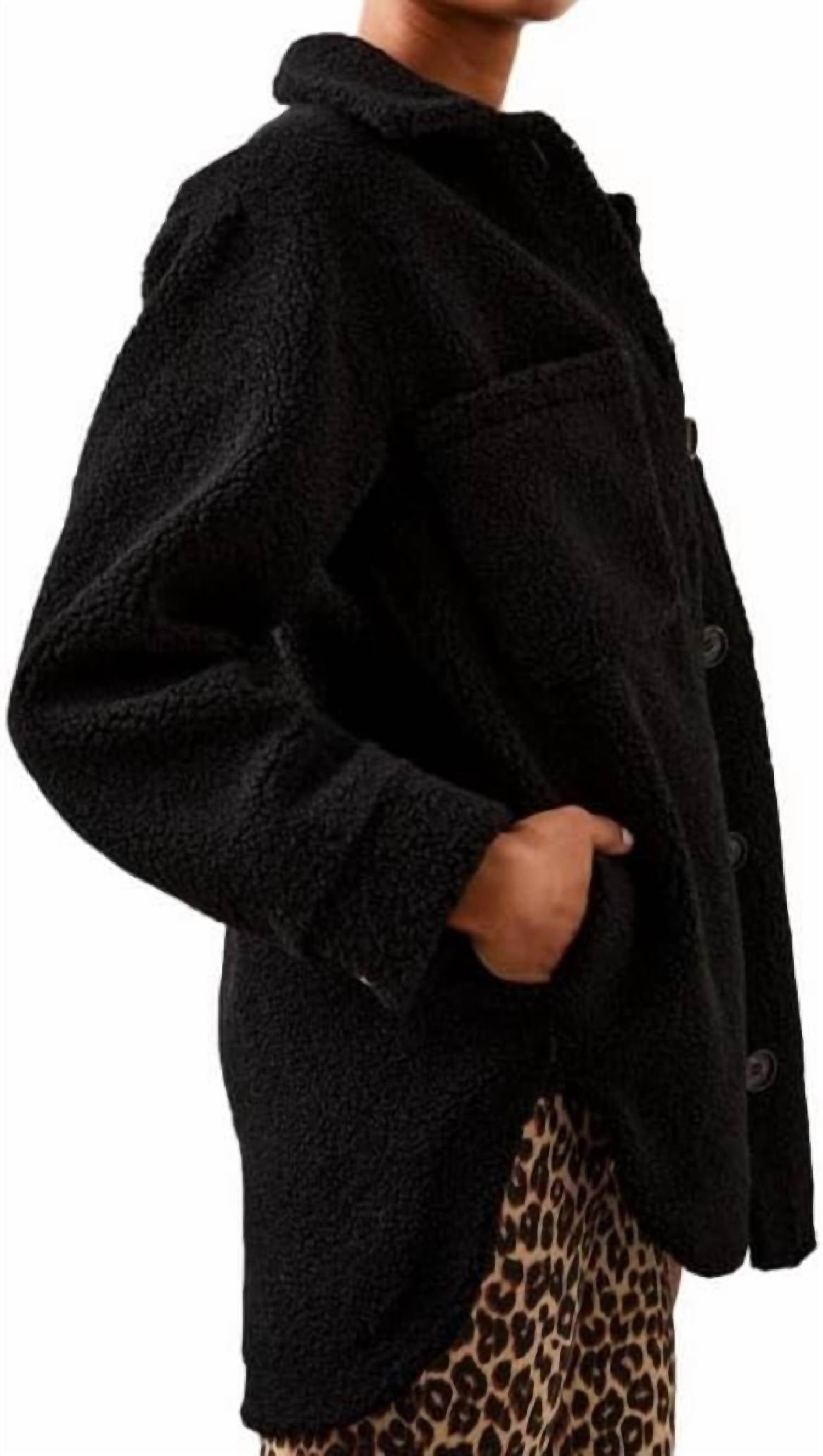 Rails - Women's Connie Faux Sherpa Long Sleeves Teddy Coat