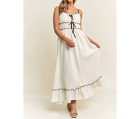 Sweet Generis - Romantic Contrast Tank Midi Dress