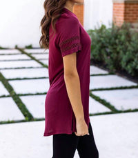 Daisy - Go Fight Win Polka Dot Trim Tee
