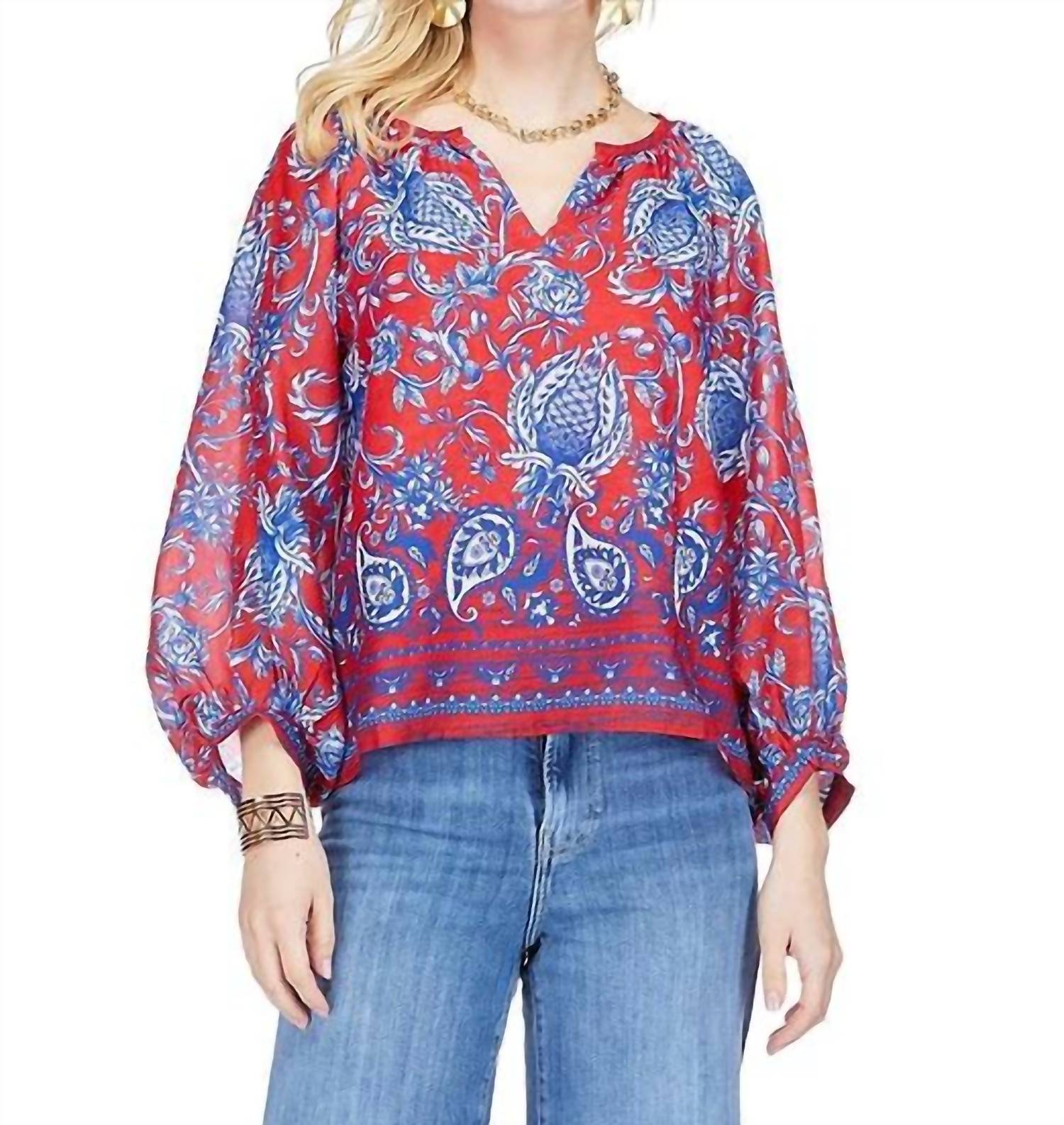 Joy Joy - Peasant Bishop Sleeve Top
