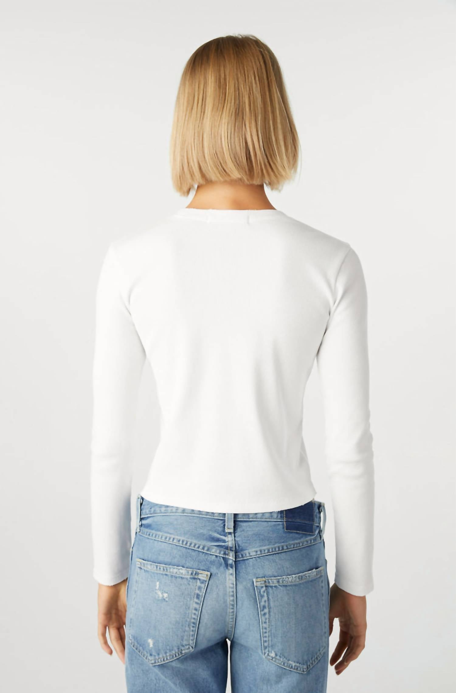 Amo - Slim Rib Long Sleeve Tee