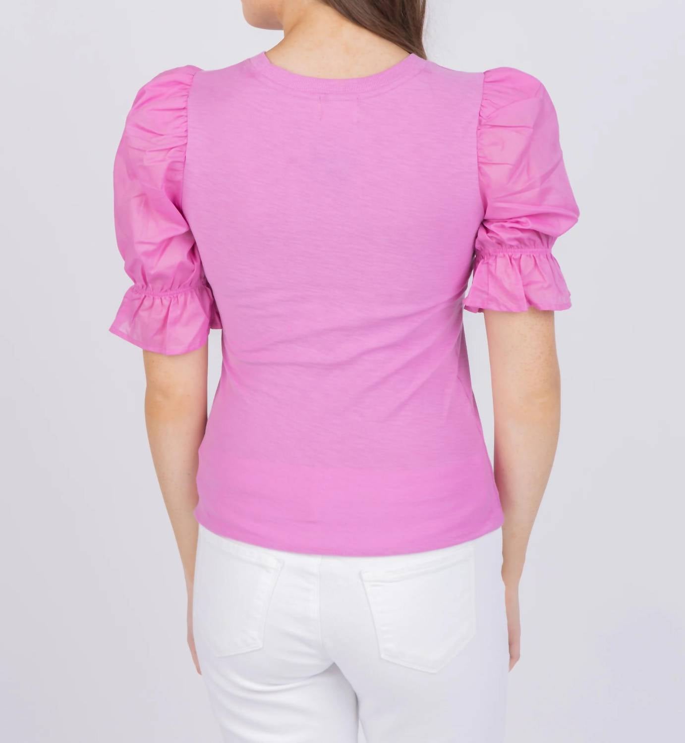Nation Ltd - Bia Gathered Sleeve Tee