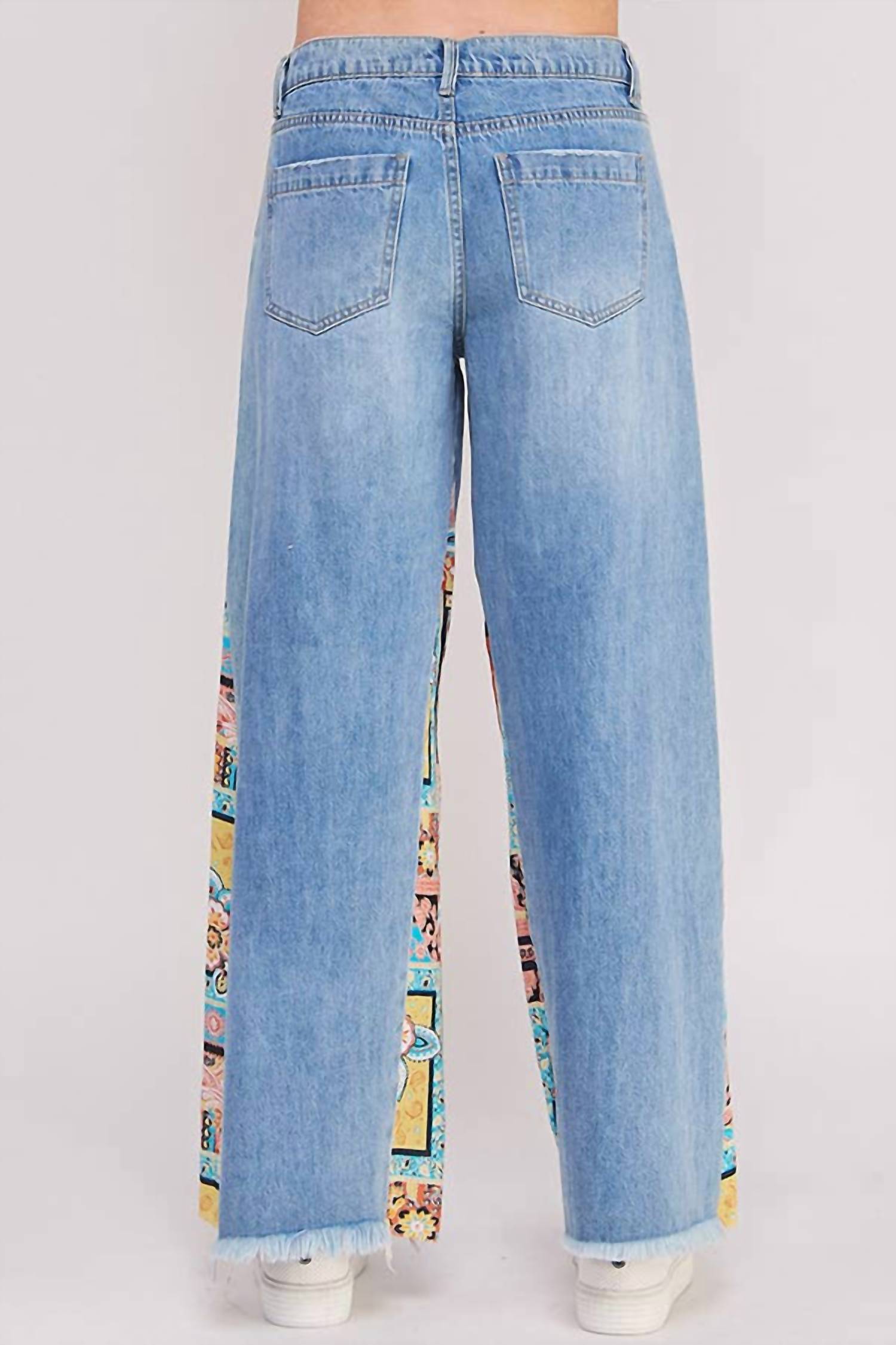 Jade By Jane - Paisley Patchwork Jeans