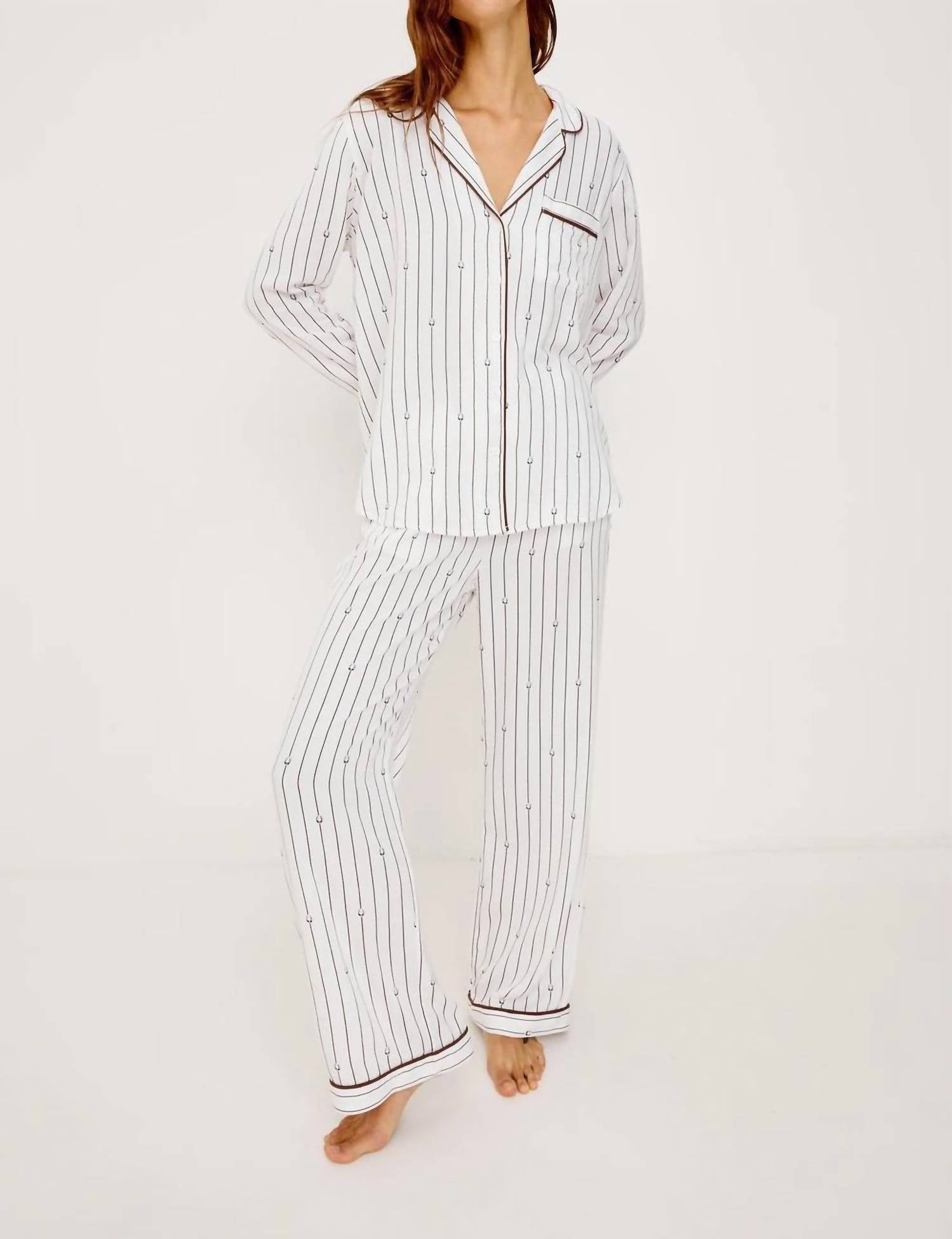 Rails Women's Luna Pajama Set in striped lucky horseshoes - women's intimate