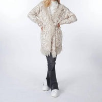 Esqualo - Brandy Animal Print Jacquard Cardigan
