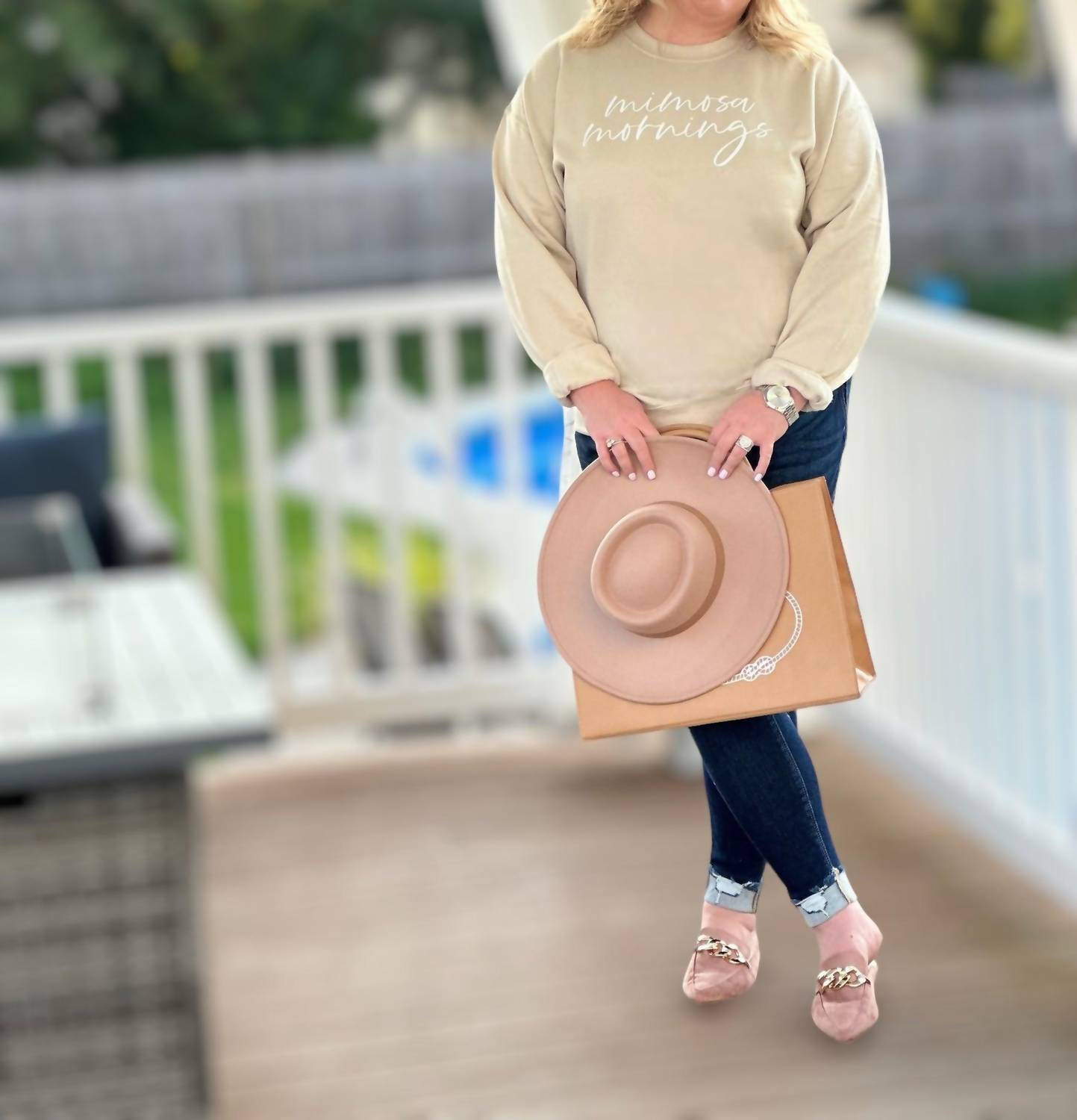 Amelia K. Luxe - Mimosa Morning Sweatshirt