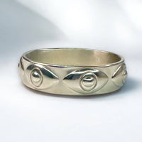 Jagged Halo Jewelry - Women's Athena Evil Eye Bangle Bracelet