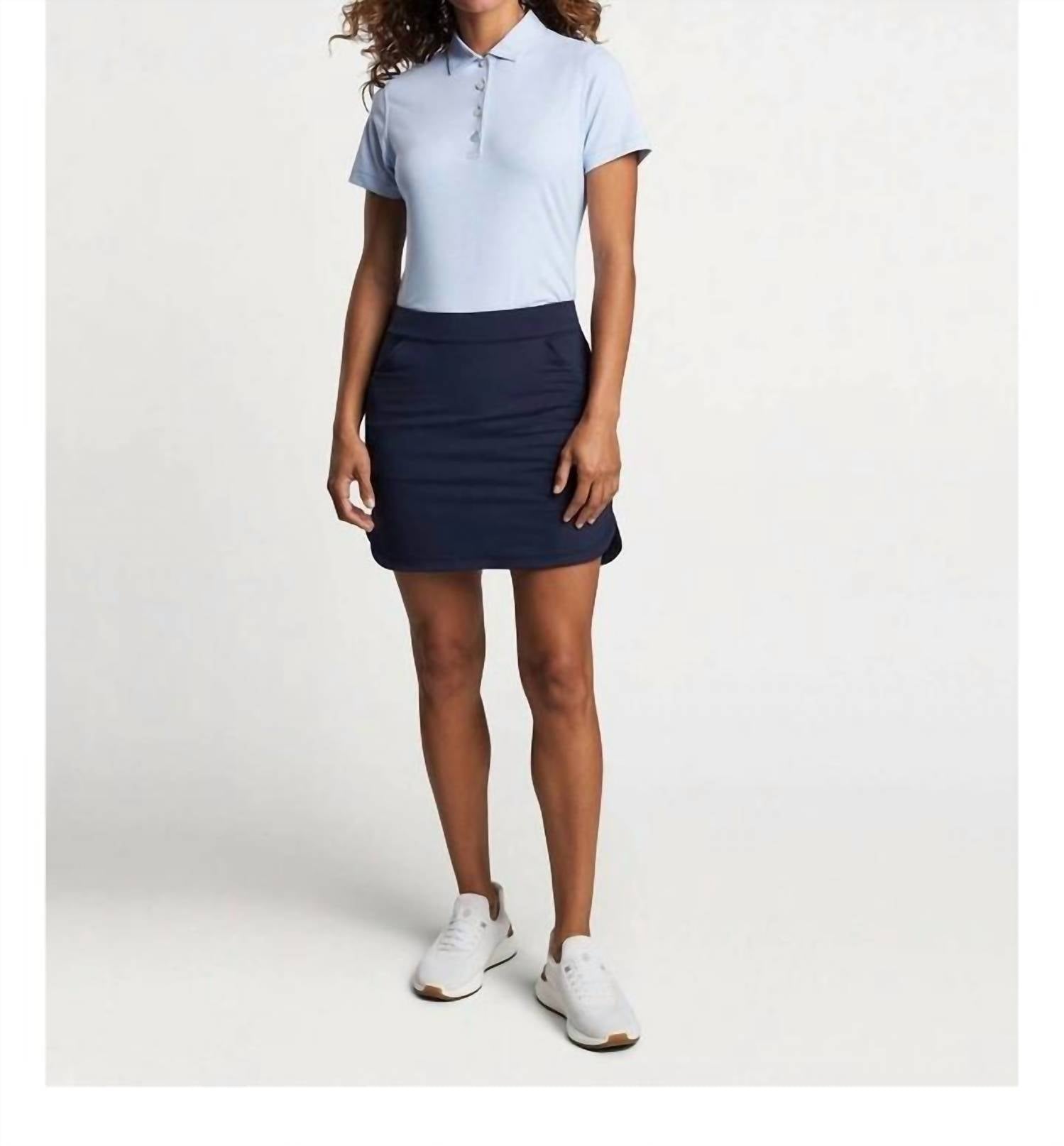 PETER MILLAR Alice Petal Hem Skort in navy - women's shorts - view 4