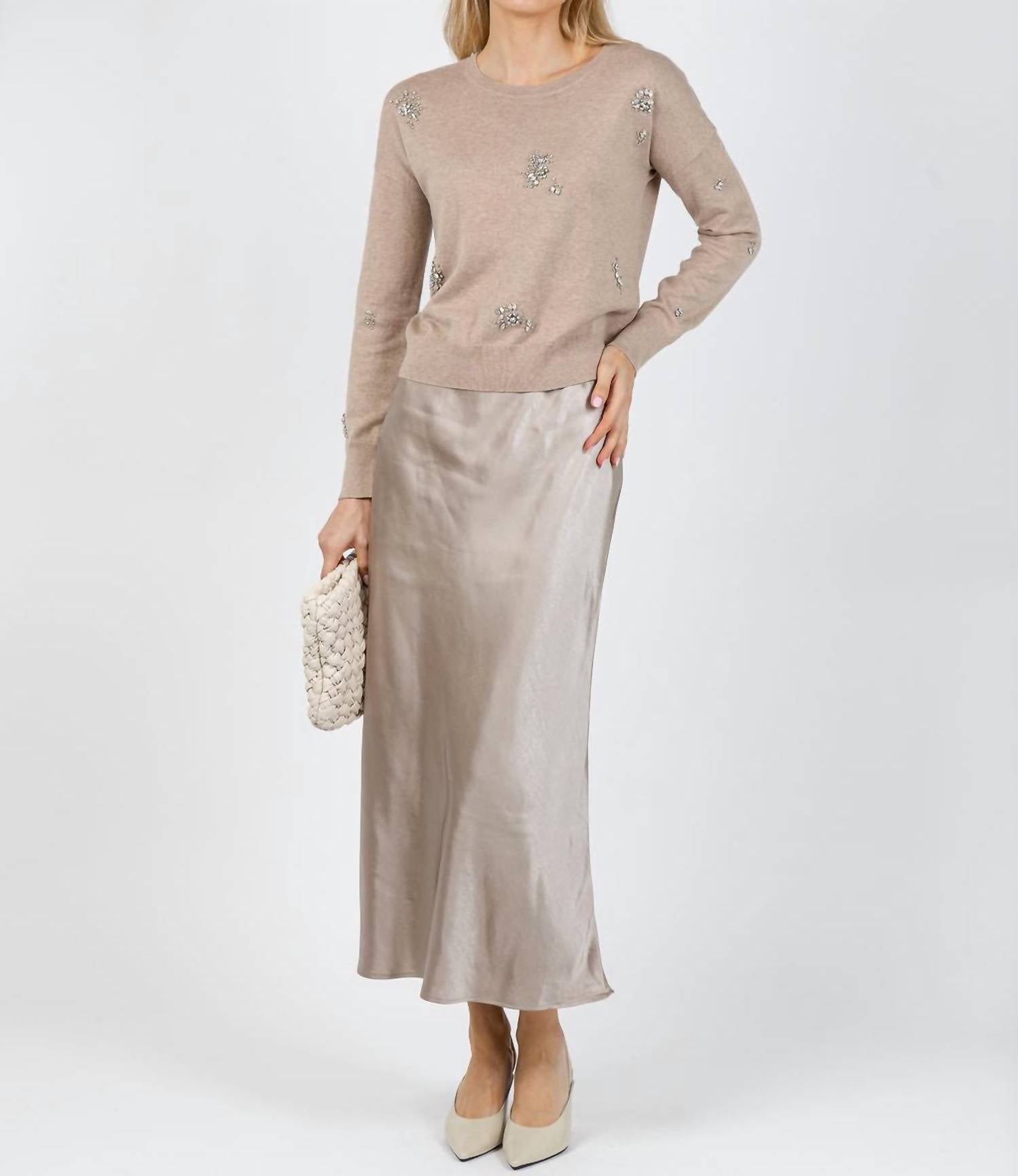 J. Society - Ariana Brooch Crew Sweater