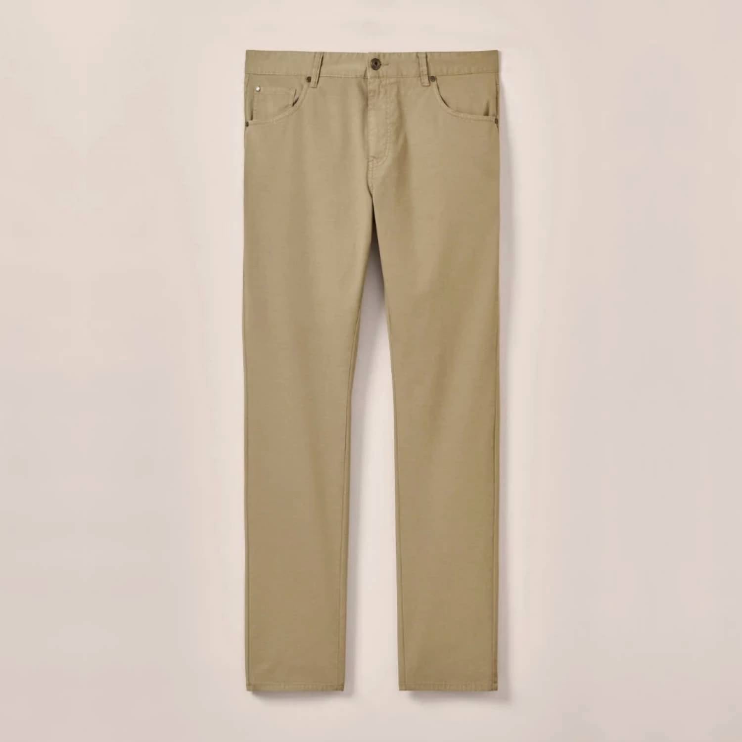 JOHNNIE-O Atlas Lightweight Stretch 5-Pocket Pant - 32" in sage - men's pants - alternate view