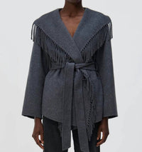 SIMKHAI Rowen Jacket in grey melange - women's jacket