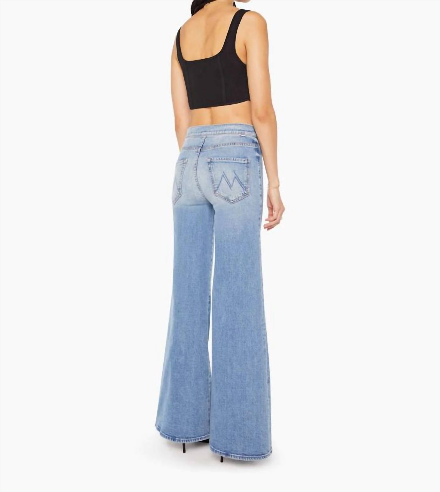 Mother Tab Roller Skimp Jeans in fight for your right 1 - women's jeans - alternate view