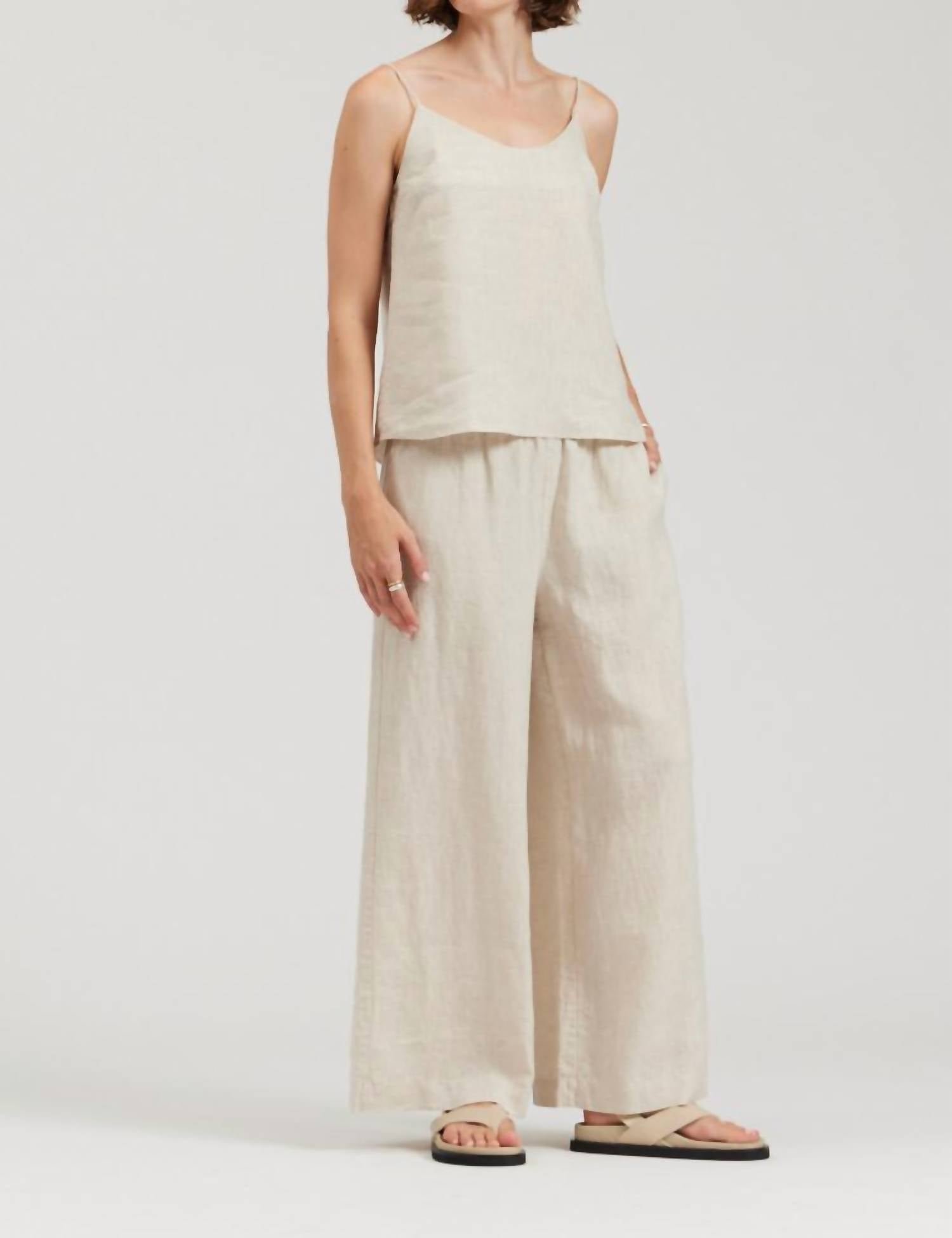 There-Elsewhere - Linen Tank Top