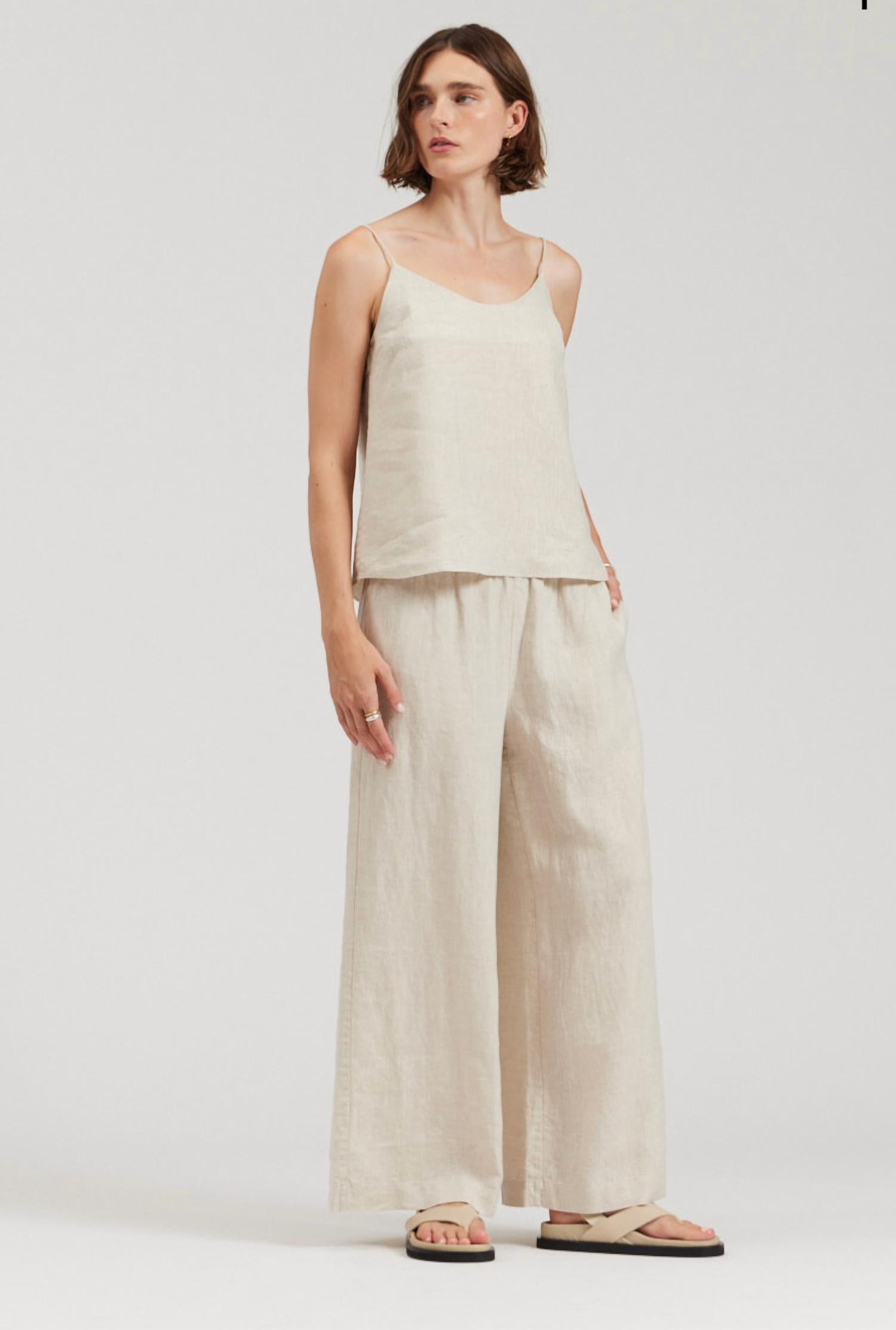 There-Elsewhere - Linen Tank Top
