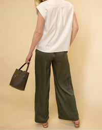 P.CILL Look The Other Way Blouse in ivory - women's blouse - detail view