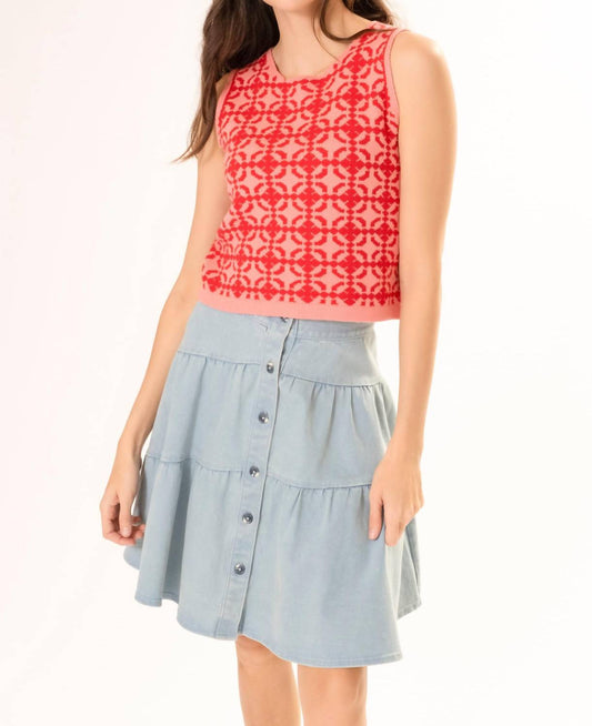 Area Stars - INTARSIA KNIT SLEEVELESS TOP