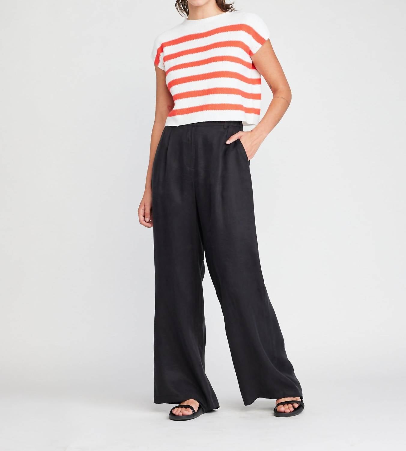 Self Contrast - Caroline Wide Leg Pants