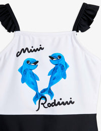 Mini Rodini - Girl's Dolphins Frill Swimsuit