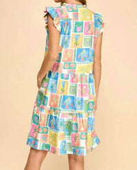 Les Amis - Garden Patchwork Tiered Dress