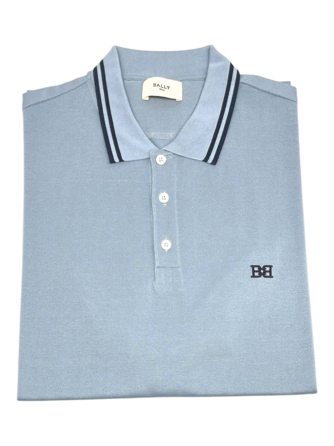 Bally - Men's Tipped Regular Fit Cotton Polo Shirt