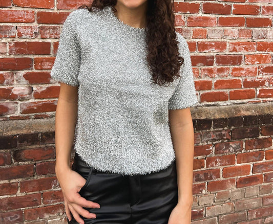 Design History - Adeline Short Sleeve Sweater Top