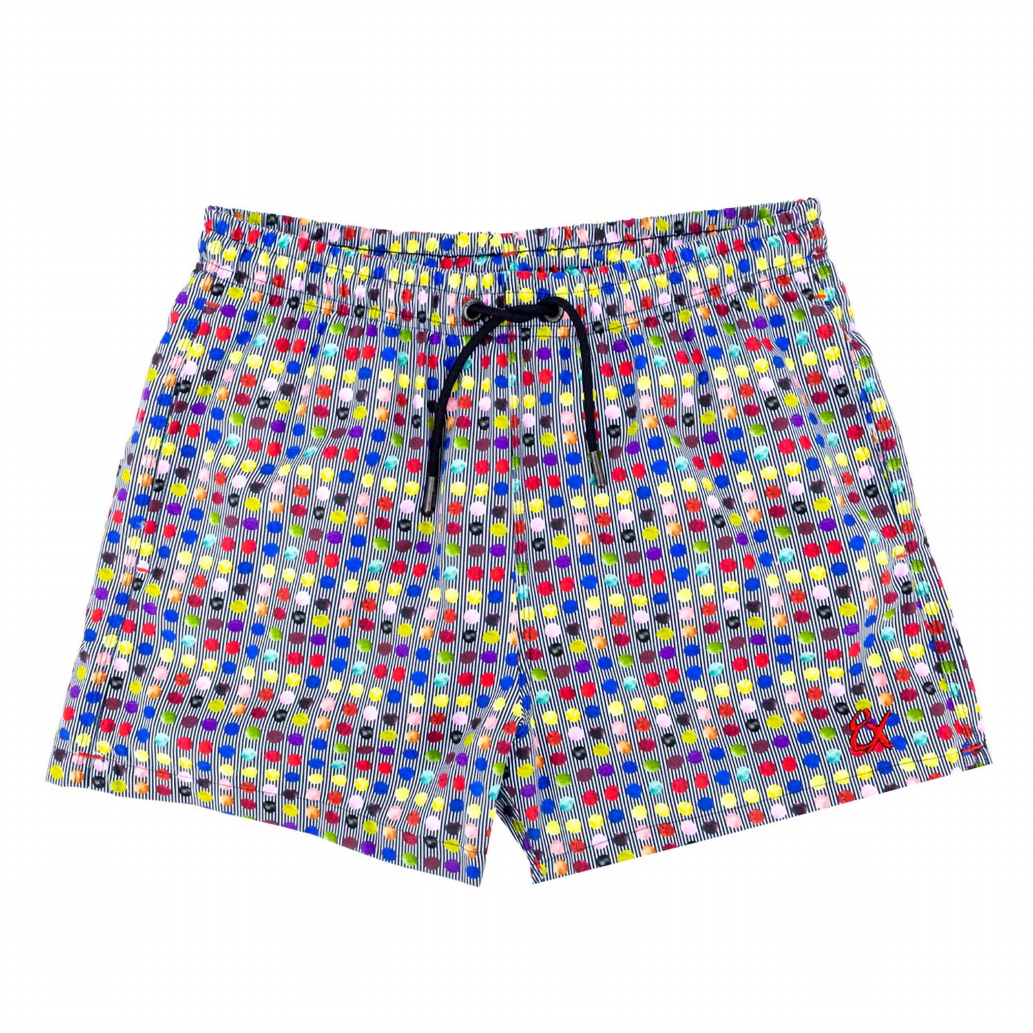 Eight X - Men's Dot And Cross Swim Trunks
