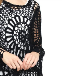 Papillon - Floral Crochet Angle Hem Top